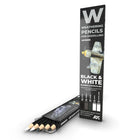 Gamers Guild AZ AK-Interactive AK10039 AK Interactive: Weathering Pencils - Black & White Golden Distribution International