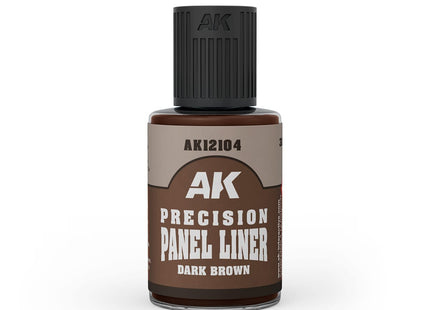 Gamers Guild AZ AK Interactive AK12104: AK Interactive Precision Paneliner Dark Brown (30ml) (Pre-Order) LSG