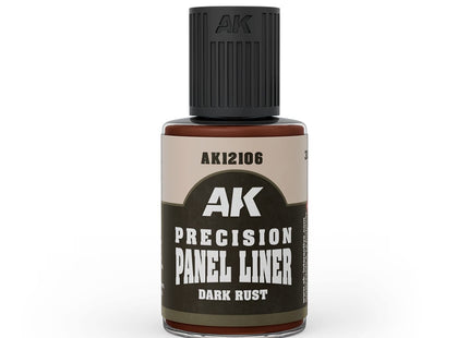 Gamers Guild AZ AK Interactive AK12106: AK Interactive Precision Paneliner Dark Rust (30ml) (Pre-Order) LSG