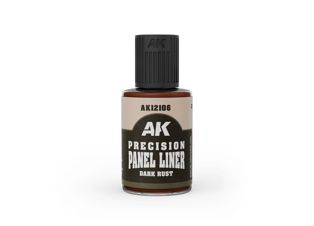 Gamers Guild AZ AK Interactive AK12106: AK Interactive Precision Paneliner Dark Rust (30ml) (Pre-Order) LSG