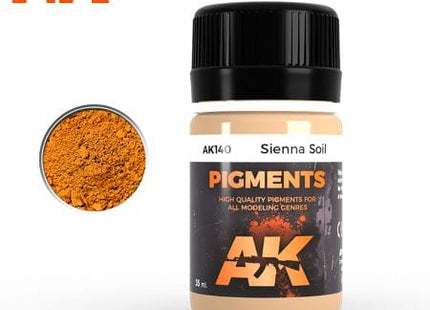 Gamers Guild AZ AK-Interactive AK140 Pigment Sienna Soil Golden Distribution International