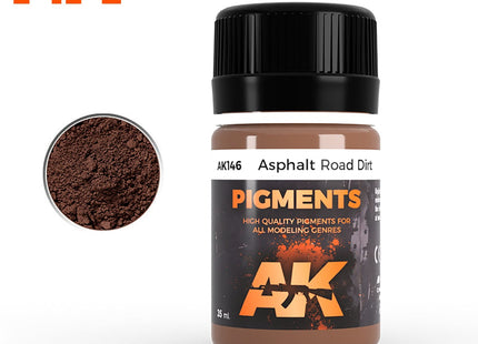 Gamers Guild AZ AK-Interactive AK146 Pigment Asphalt Road Dirt Golden Distribution International