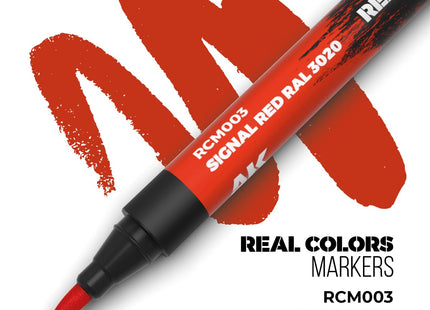 Gamers Guild AZ AK Interactive AKRCM003: AK Interactive Real Colors Markers Signal Red RAL 3020 (Pre-Order) LSG