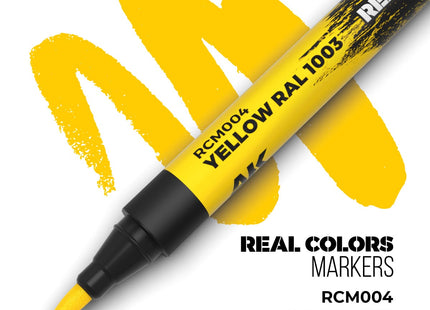 Gamers Guild AZ AK Interactive AKRCM004: AK Interactive Real Colors Markers Yellow RAL 1003 (Pre-Order) LSG