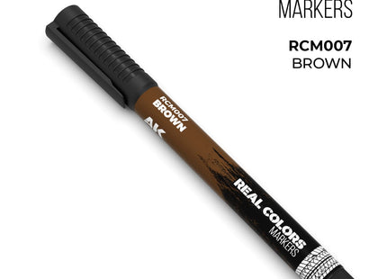 Gamers Guild AZ AK Interactive AKRCM007: AK Interactive Real Colors Markers Brown (Pre-Order) LSG