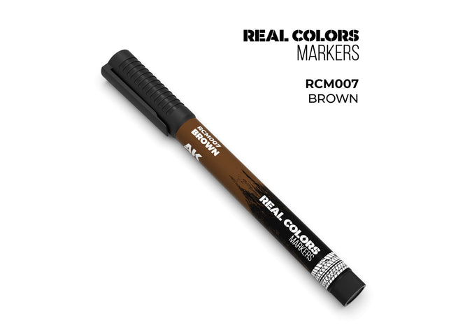 Gamers Guild AZ AK Interactive AKRCM007: AK Interactive Real Colors Markers Brown (Pre-Order) LSG