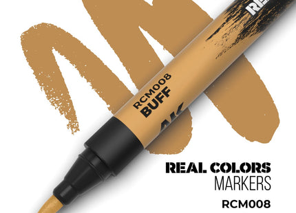 Gamers Guild AZ AK Interactive AKRCM008: AK Interactive Real Colors Markers Buff (Pre-Order) LSG