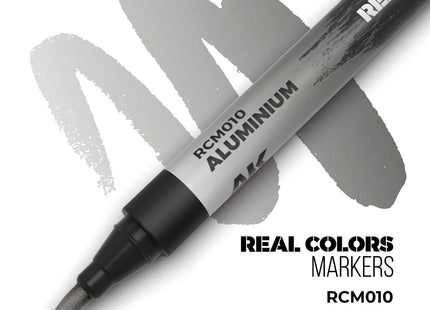 Gamers Guild AZ AK Interactive AKRCM010: AK Interactive Real Colors Markers - Aluminium (Pre-Order) LSG
