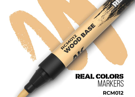 Gamers Guild AZ AK Interactive AKRCM012: AK Interactive Real Colors Markers - Wood Base (Pre-Order) LSG