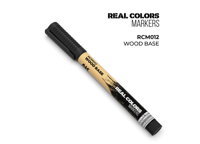 Gamers Guild AZ AK Interactive AKRCM012: AK Interactive Real Colors Markers - Wood Base (Pre-Order) LSG