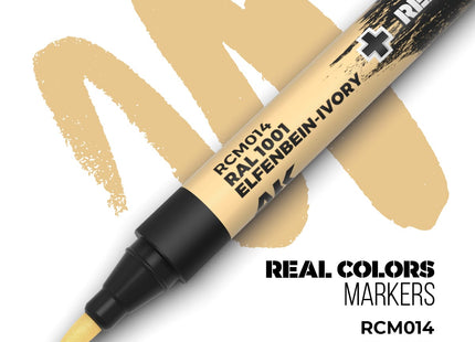 Gamers Guild AZ AK Interactive AKRCM014: AK Interactive Real Colors Markers - RAL 1001 Elfenbein-Ivory (Pre-Order) LSG