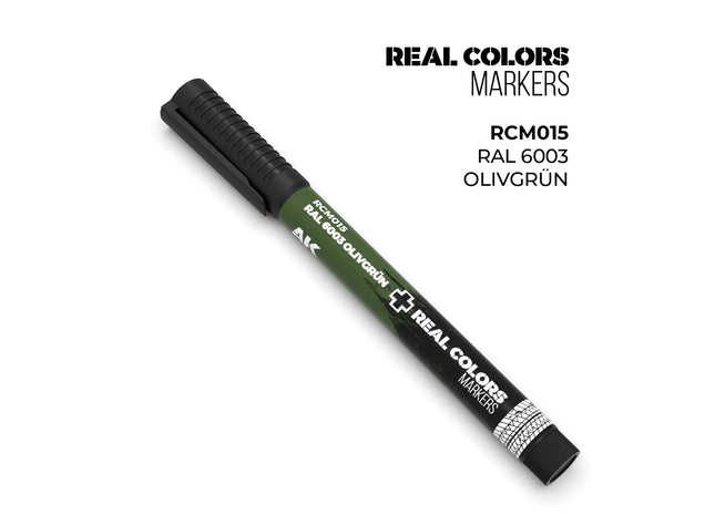 Gamers Guild AZ AK Interactive AKRCM015: AK Interactive Real Colors Markers - RAL 6003 Olivgrun (Pre-Order) LSG
