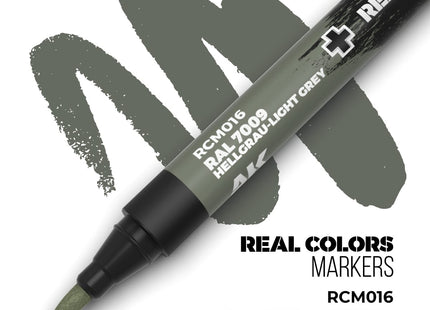 Gamers Guild AZ AK Interactive AKRCM016: AK Interactive Real Colors Markers - Hellgrau-Light Grey RAL 7009 (Pre-Order) LSG