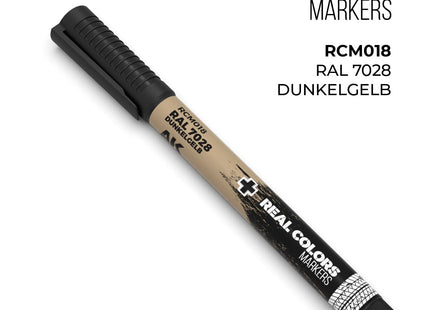 Gamers Guild AZ AK Interactive AKRCM018: AK Interactive Real Colors Markers - Dunkelgelb RAL 7028 (Pre-Order) LSG