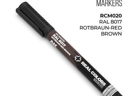Gamers Guild AZ AK Interactive AKRCM020: AK Interactive Real Colors Markers - RAL 8017 Rotbraun-Red Brown (Pre-Order) LSG