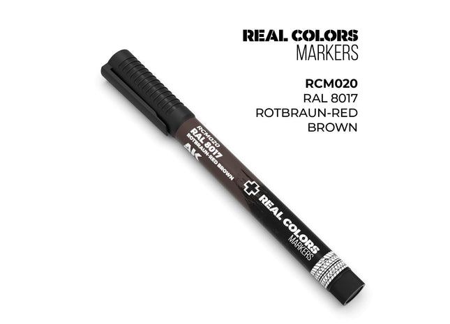Gamers Guild AZ AK Interactive AKRCM020: AK Interactive Real Colors Markers - RAL 8017 Rotbraun-Red Brown (Pre-Order) LSG