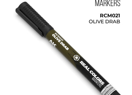 Gamers Guild AZ AK Interactive AKRCM021: AK Interactive Real Colors Markers - Olive Drab (Pre-Order) LSG
