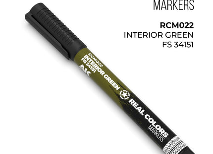 Gamers Guild AZ AK Interactive AKRCM022: AK Interactive Real Colors Markers - Interior Green FS 34151 (Pre-Order) LSG