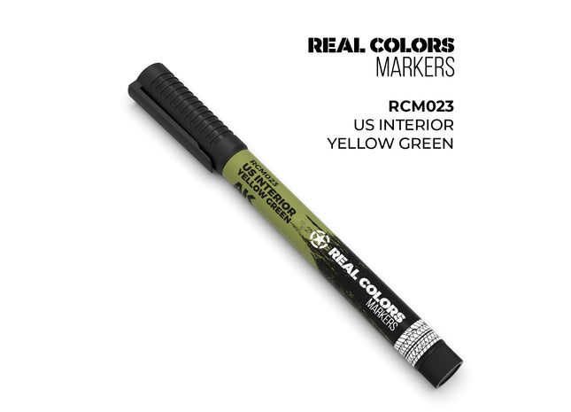 Gamers Guild AZ AK Interactive AKRCM023: AK Interactive Real Colors Markers - US Interior Yellow Green (Pre-Order) LSG