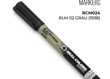 Gamers Guild AZ AK Interactive AKRCM024: AK Interactive Real Colors Markers - RLM 02 Grau (1938) (Pre-Order) LSG