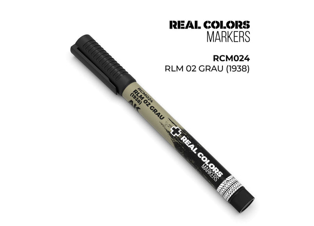 Gamers Guild AZ AK Interactive AKRCM024: AK Interactive Real Colors Markers - RLM 02 Grau (1938) (Pre-Order) LSG