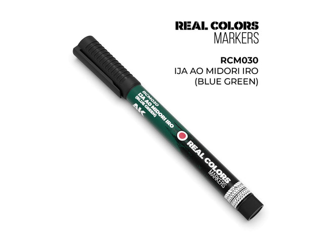 Gamers Guild AZ AK Interactive AKRCM030: AK Interactive Real Colors Markers - IJA Ao Midori Iro (Blue Green) (Pre-Order) LSG