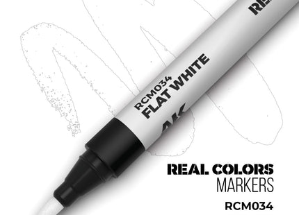 Gamers Guild AZ AK Interactive AKRCM034: AK Interactive Real Colors Markers - Flat White (Pre-Order) LSG