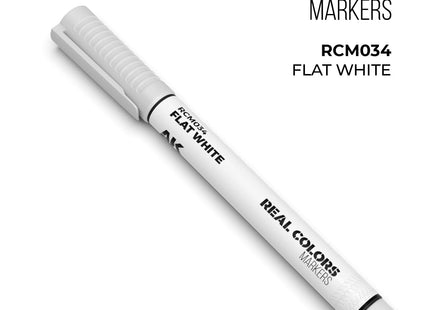 Gamers Guild AZ AK Interactive AKRCM034: AK Interactive Real Colors Markers - Flat White (Pre-Order) LSG