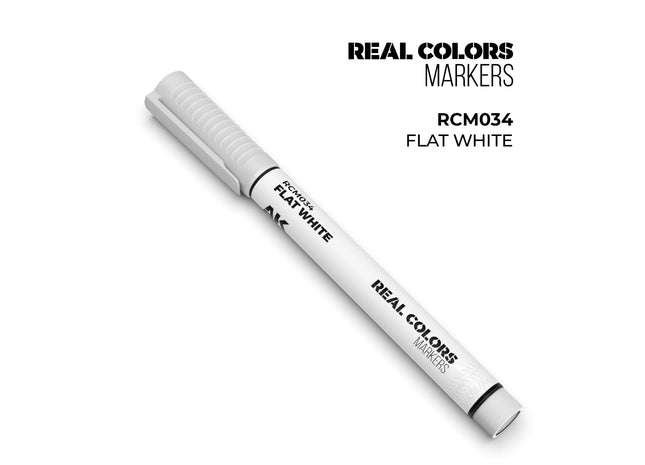 Gamers Guild AZ AK Interactive AKRCM034: AK Interactive Real Colors Markers - Flat White (Pre-Order) LSG