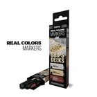 Gamers Guild AZ AK Interactive AKRCM104: AK Interactive Real Colors Markers - Ships & Decks (3ct) (Pre-Order) LSG