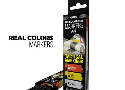 Gamers Guild AZ AK Interactive AKRCM106: AK Interactive Real Colors Markers - Tactical Markings (3ct) (Pre-Order) LSG