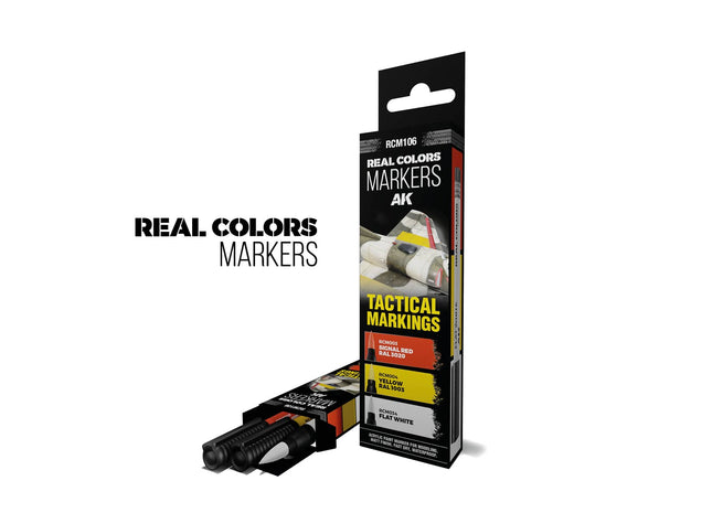 Gamers Guild AZ AK Interactive AKRCM106: AK Interactive Real Colors Markers - Tactical Markings (3ct) (Pre-Order) LSG