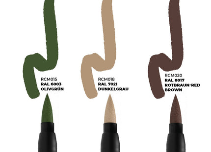 Gamers Guild AZ AK Interactive AKRCM108: AK Interactive Real Colors Markers - Late German AFV Camo Colors (3ct) (Pre-Order) LSG