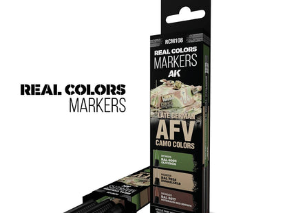 Gamers Guild AZ AK Interactive AKRCM108: AK Interactive Real Colors Markers - Late German AFV Camo Colors (3ct) (Pre-Order) LSG