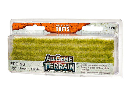 Gamers Guild AZ All Game Terrain All Game Terrain: Peel 'n' Plant Tufts - Edging: Light Green All Game Terrain