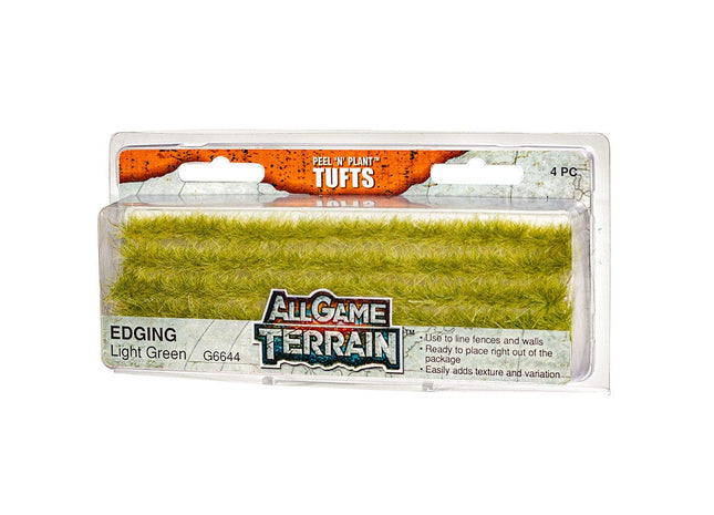 Gamers Guild AZ All Game Terrain All Game Terrain: Peel 'n' Plant Tufts - Edging: Light Green All Game Terrain