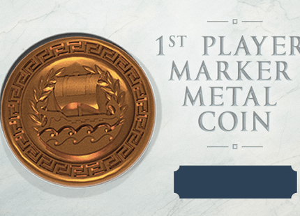 Gamers Guild AZ Apeiron Games Pillars of Heracles - First Player Marker Metal Coin Kickstarter