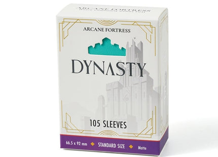 Gamers Guild AZ Arcane Fortress Arcane Fortress: Dynasty Collection: Aqua Blue Matte Sleeves 105ct GTS