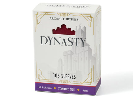 Gamers Guild AZ Arcane Fortress Arcane Fortress: Dynasty Collection: Dark Ruby Matte Sleeves 105ct GTS