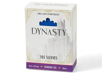 Gamers Guild AZ Arcane Fortress Arcane Fortress: Dynasty Collection: Deep Blue Matte Sleeves 105ct GTS