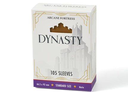 Gamers Guild AZ Arcane Fortress Arcane Fortress: Dynasty Collection: Desert Gold Matte Sleeves 105ct GTS