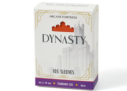 Gamers Guild AZ Arcane Fortress Arcane Fortress: Dynasty Collection: Fire Orange Matte Sleeves 105ct GTS
