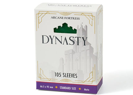 Gamers Guild AZ Arcane Fortress Arcane Fortress: Dynasty Collection: Forest Green Matte Sleeves 105ct GTS