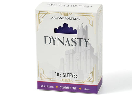 Gamers Guild AZ Arcane Fortress Arcane Fortress: Dynasty Collection: Royal Purple Matte Sleeves 105ct GTS