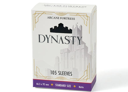 Gamers Guild AZ Arcane Fortress Arcane Fortress: Dynasty Collection: Shadow Black Matte Sleeves 105ct GTS