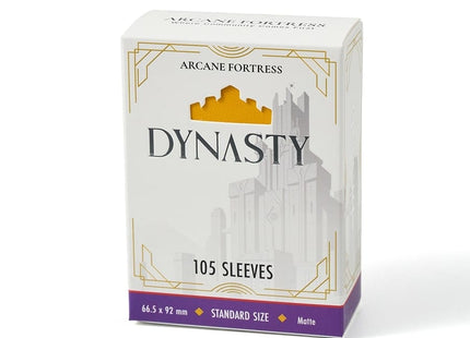 Gamers Guild AZ Arcane Fortress Arcane Fortress: Dynasty Collection: Sun Gold Matte Sleeves 105ct GTS