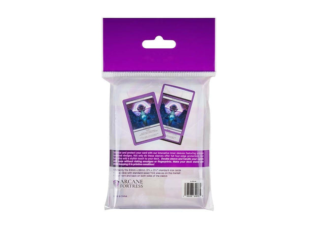 Gamers Guild AZ Arcane Fortress Arcane Fortress: Solid Color: Phantom Purple Synergy Inner Sleeves Standard (Pre-Order) GTS