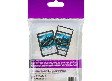 Gamers Guild AZ Arcane Fortress Arcane Fortress: Solid Color: Pitch Black Synergy Inner Sleeves Standard (Pre-Order) GTS