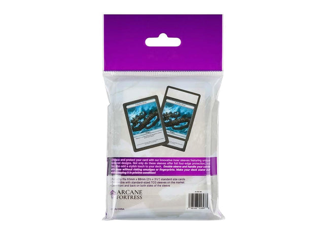 Gamers Guild AZ Arcane Fortress Arcane Fortress: Solid Color: Pitch Black Synergy Inner Sleeves Standard (Pre-Order) GTS