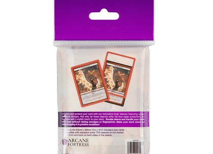 Gamers Guild AZ Arcane Fortress Arcane Fortress: Solid Color: Red Ember Synergy Inner Sleeves Standard (Pre-Order) GTS